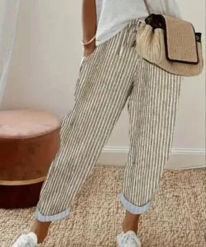 YAS™ - STRIPED LIGHTWEIGHT PANTS
