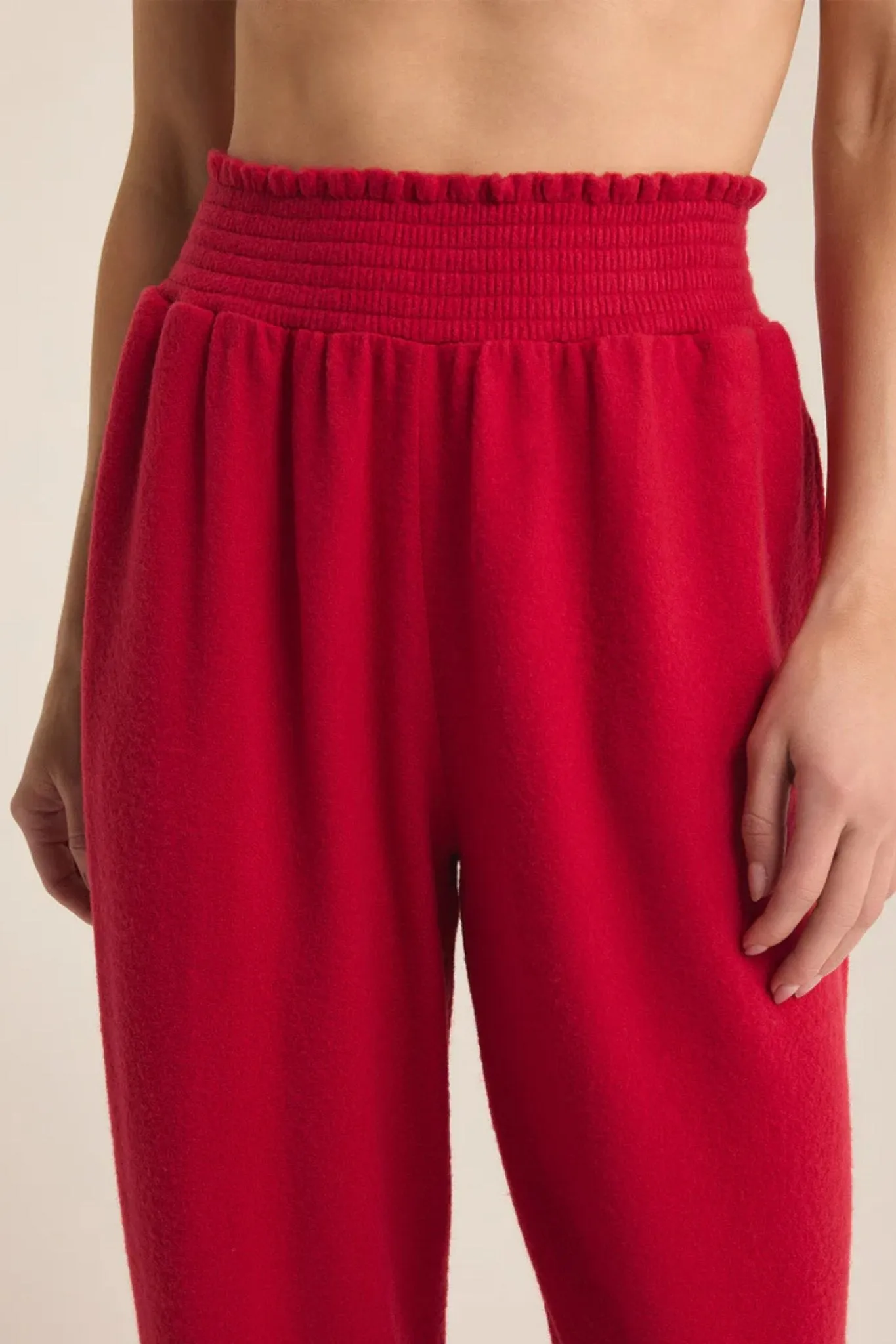 Z Supply: Holly Dream Jogger in Haute Red